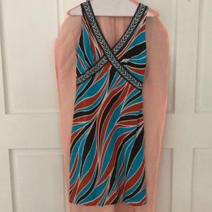 ELIE TAHARI Multi colored dress size 2